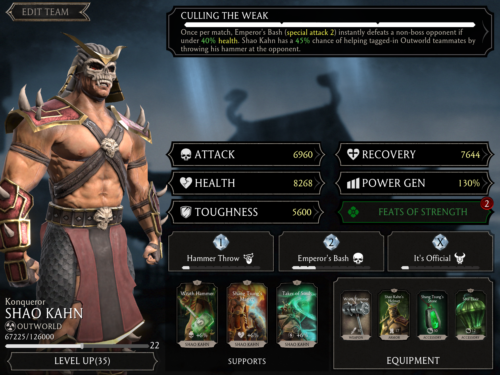 Shao Kahn: Evolution - MK2 to MKX 