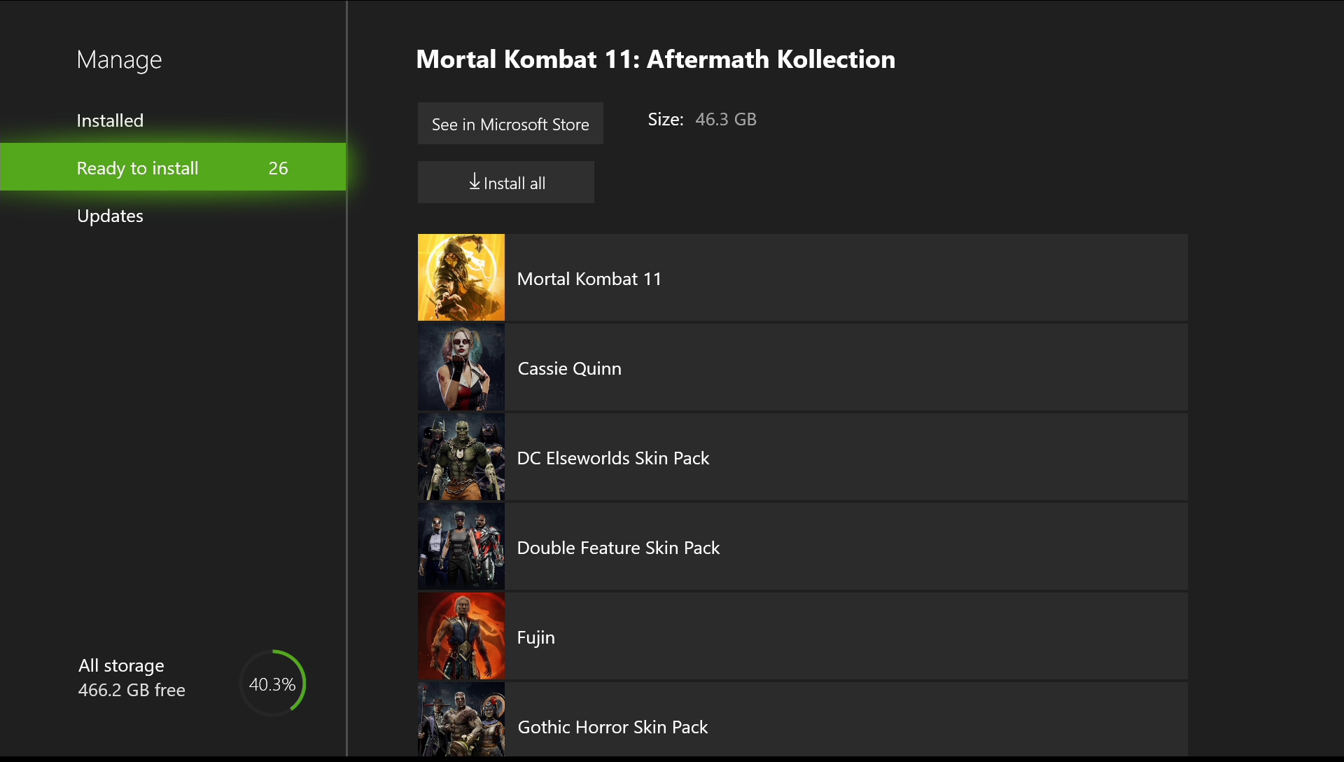 mortal kombat 11 aftermath skin pack