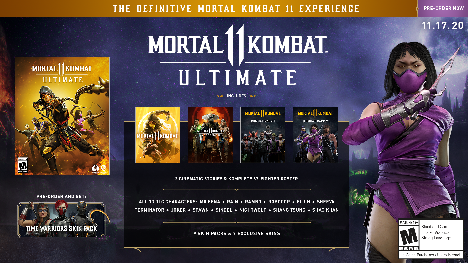 mortal kombat 11 pre order xbox one