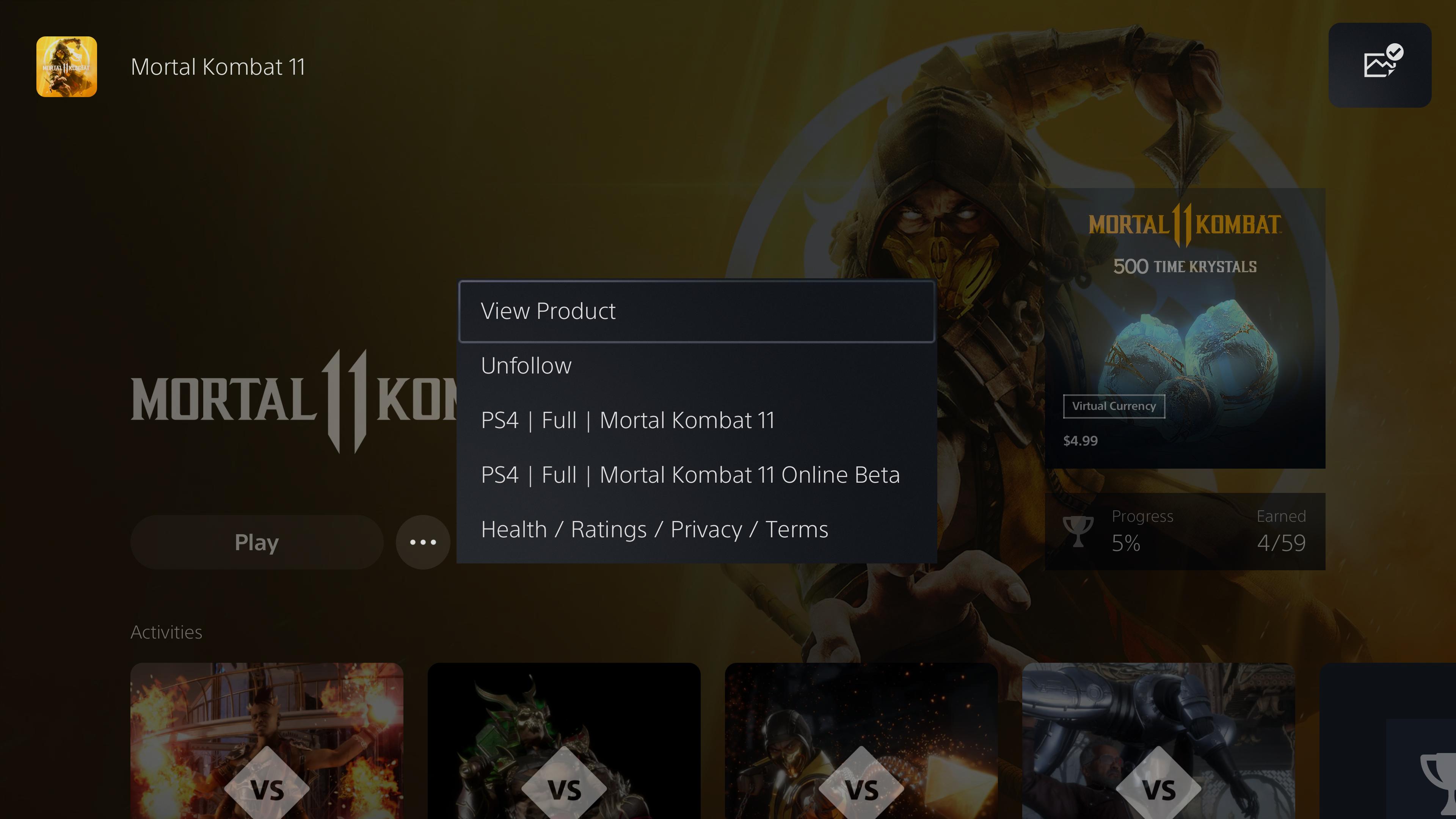 Mortal Kombat 11 PS4