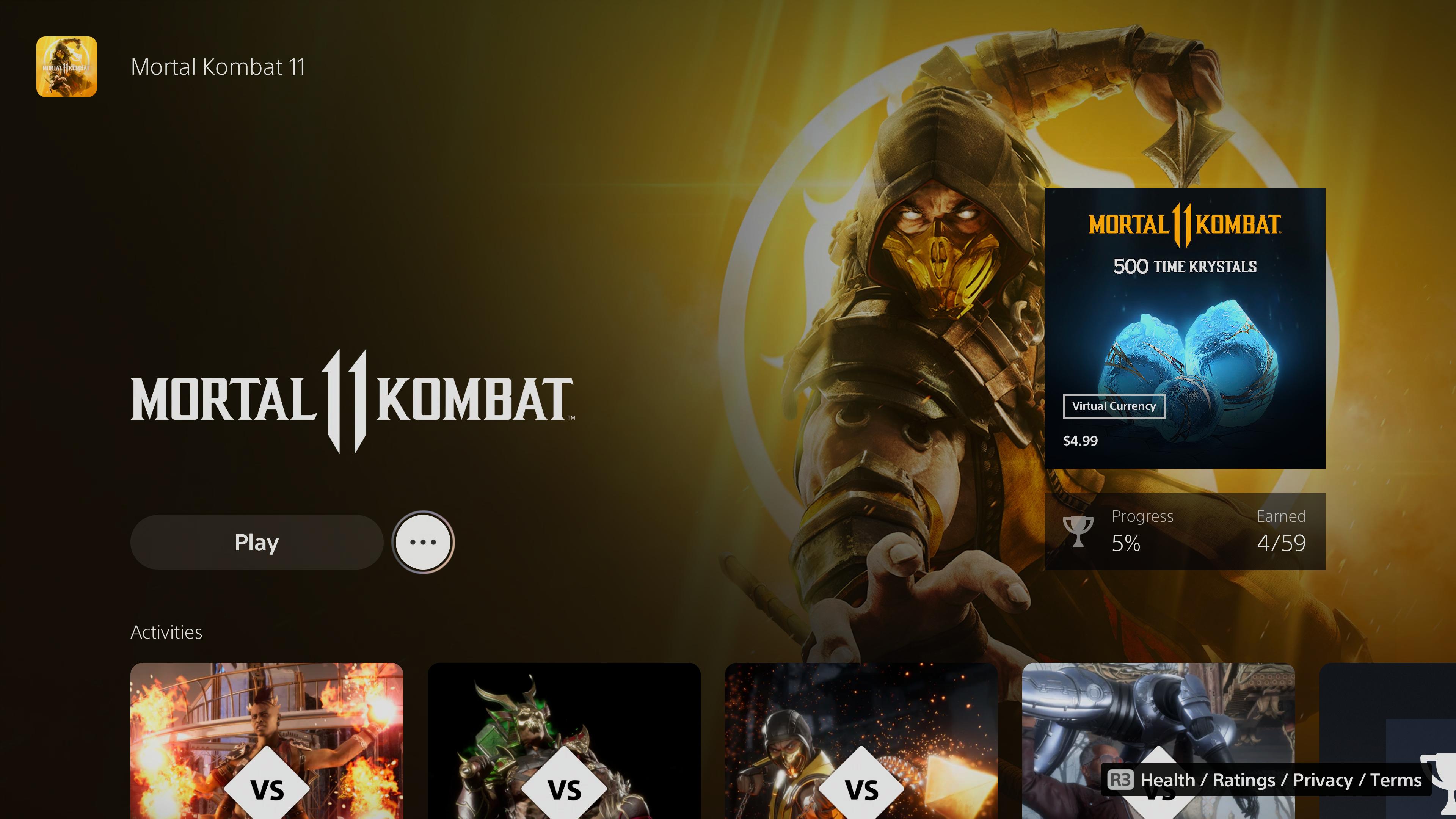 Mortal Kombat 11 Ultimate PS4 & PS5 (Simplified Chinese, English)